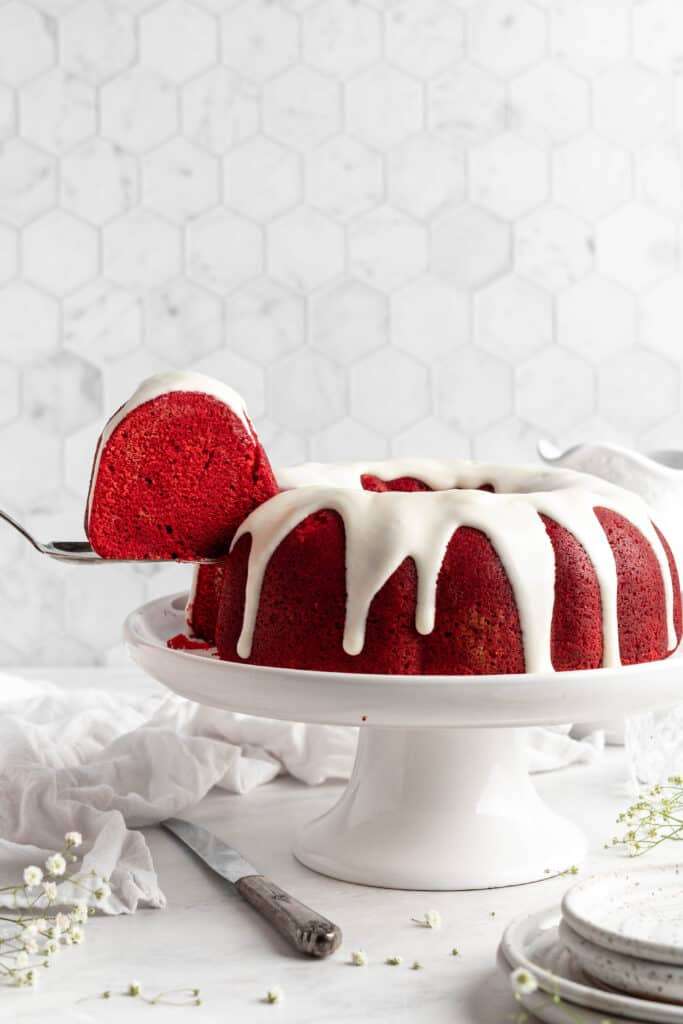 Luscious and smooth Easy Red Velvet Bundt Cake Recipe - by Akshi Agrawal - CollectLo