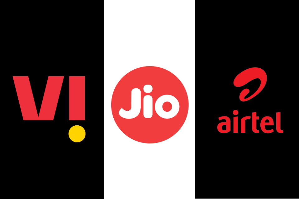 Vodafone, Jio and Airtel Logos - by Chandra Shekhar Tripathi - CollectLo