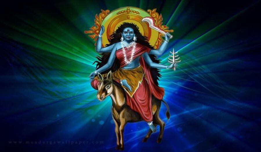 Devi Kalratri, image credit pinterest - by Jasmine Bhatia - CollectLo