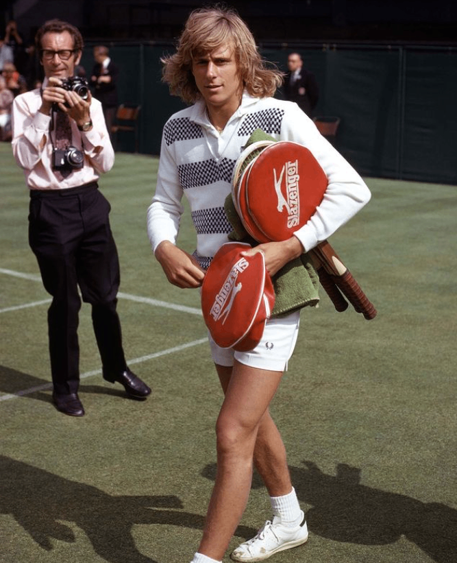 Tennis Legend Bjorn Borg with the Slazenger Kit - by Deepankar Vivek - CollectLo