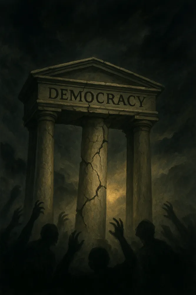 IN THE STORM OF CORRUPTION, DEMOCRACY STILL FIGHTS TO STAND. - by Rajalakshmi M R - CollectLo