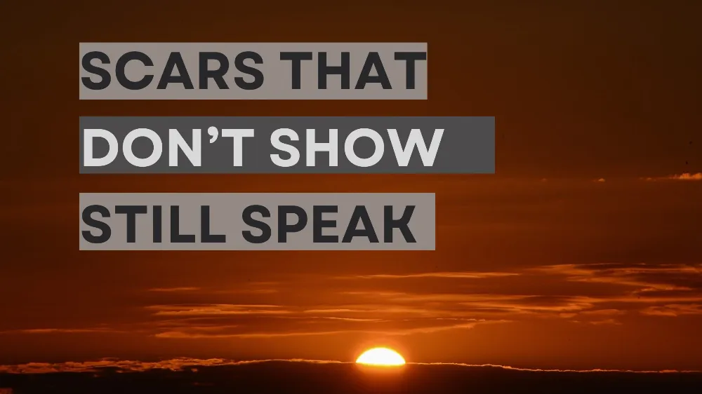 Scars Don’t Show, Still Speak: A Story That Never Got to Heal - by santoshi - CollectLo