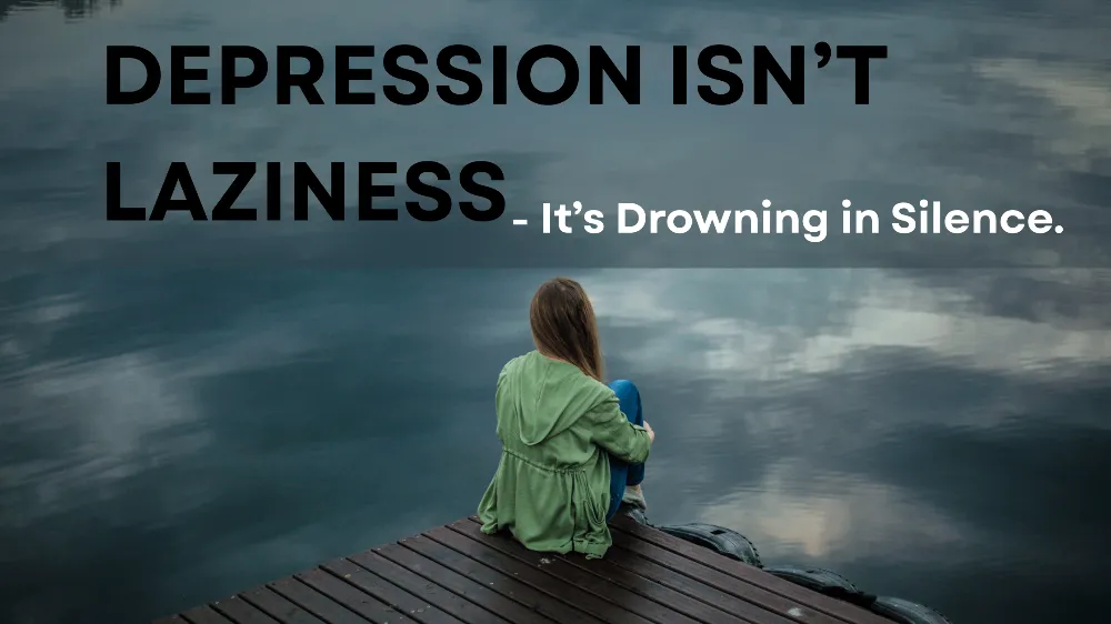 Depression Isn’t Laziness. It’s Drowning in Silence. - by santoshi - CollectLo