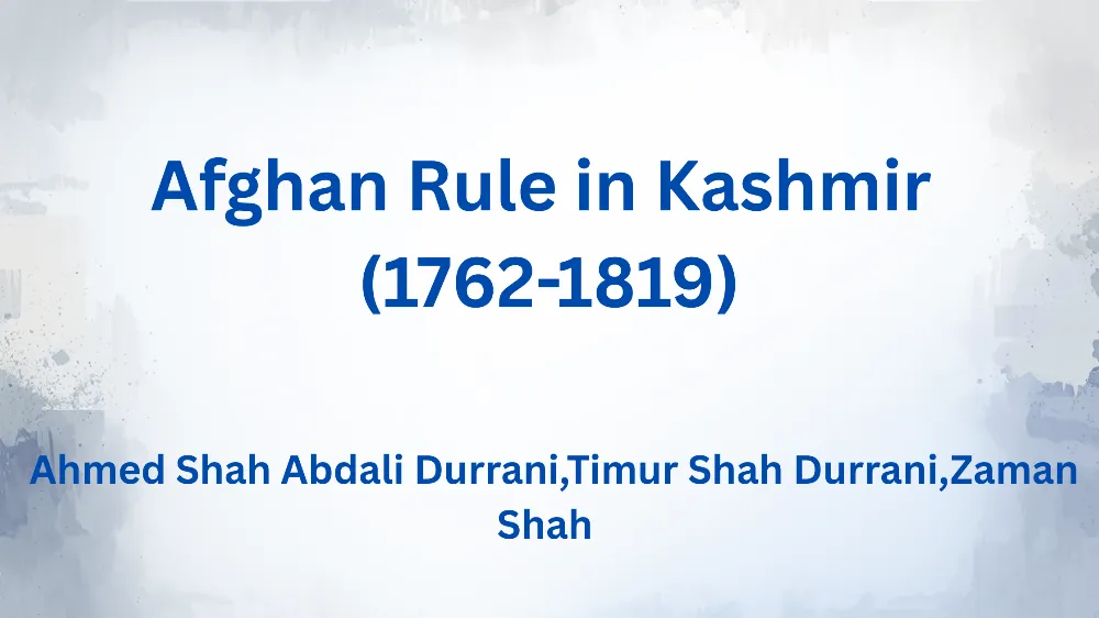 Afghan : The Ruler of Kashmir - by Ram Pandit Gaming - CollectLo