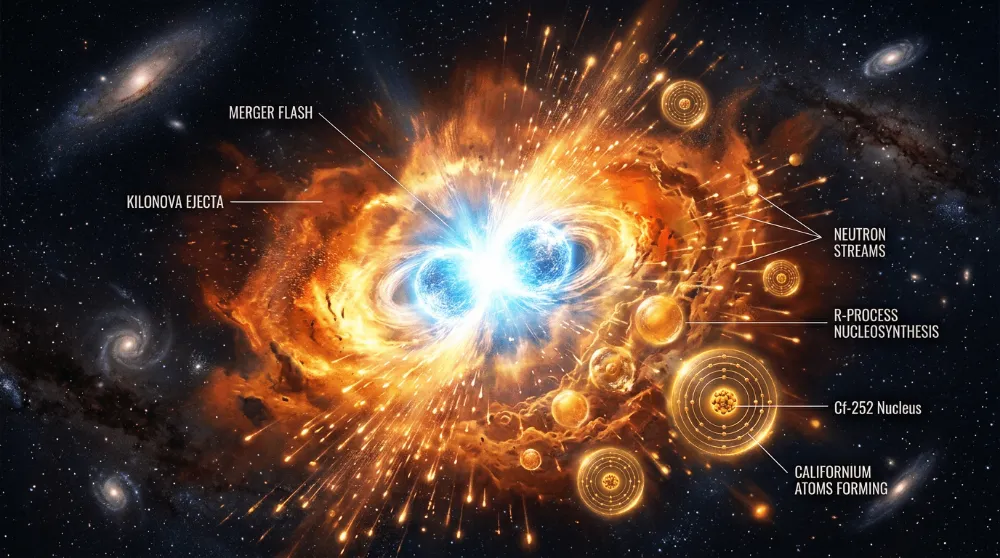Neutron Star Collision: Forging the Heaviest Element in Space - by Koushik Bokshi - CollectLo