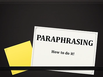 A Guide To Paraphrasing With Example! - by Tanishka Jalan  - CollectLo